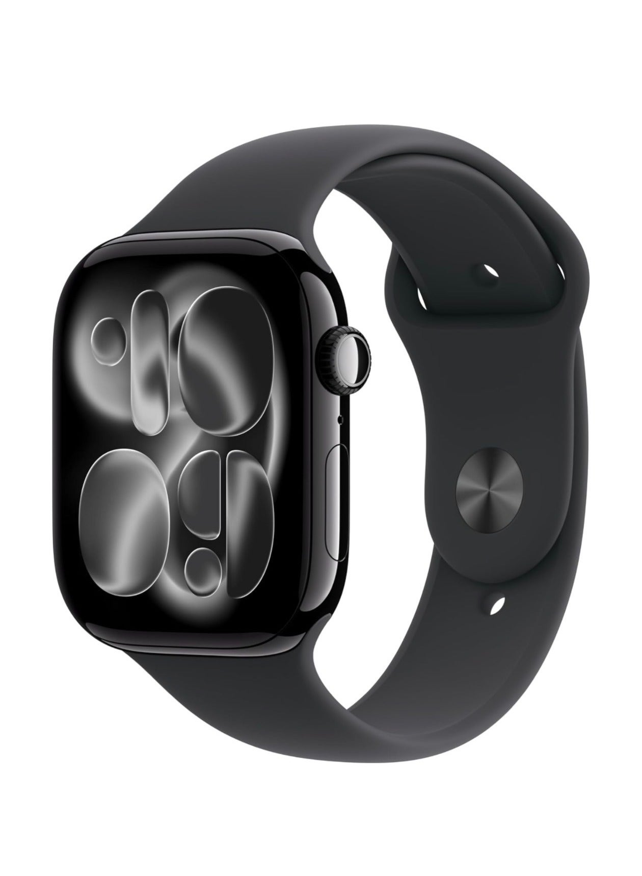 Silicone Watch Band Compatible with Apple Watch 38mm 40mm 41mm – Soft Sport Replacement Strap for Apple Watch Series SE, Series 9/8/7/6/5/4 – Black